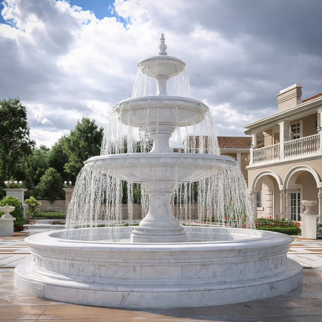 Aurelius Verona Three-Tier Marble Fountain