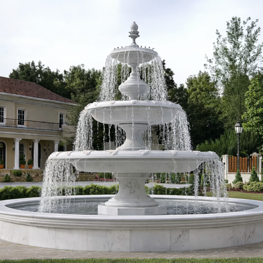 Aurelius Verona Three-Tier Marble Fountain